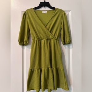 OLIVE GREEN DRESS